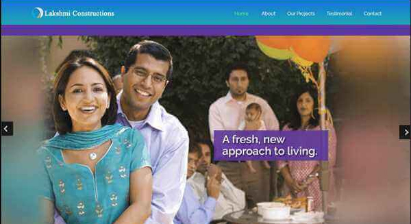 Lakshmi Constructions website goes live